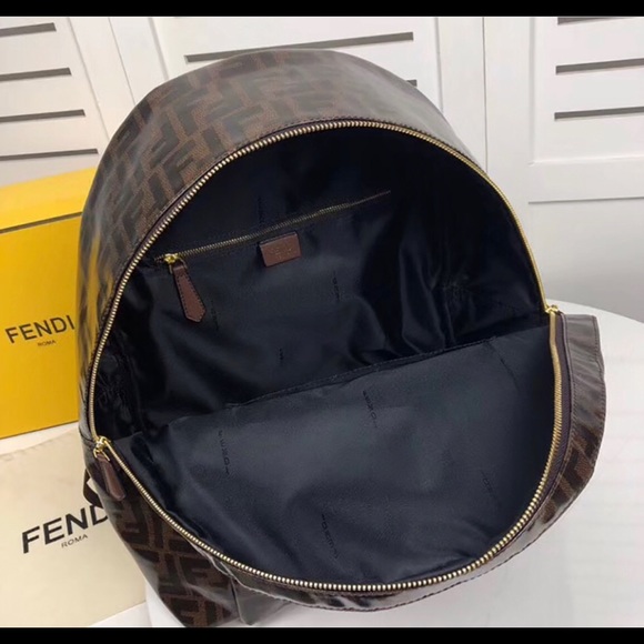 Fendi Black Fabric Backpack - Picture 3 of 5